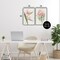 Stupell Industries Tropical Grace Botanicals 2 Piece Black Framed Giclee Art Set, design by Hannah Dawson